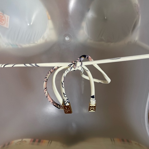 Tory Burch Ivory Poetry of Things Halter string bikini top - Size X-Small - Picture 8 of 8